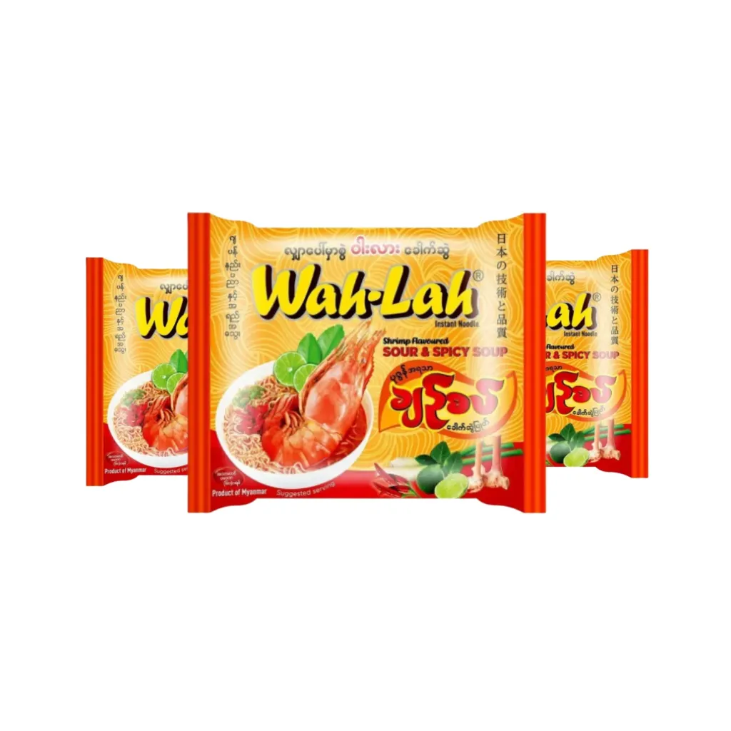 WAH-LAHပုစွန် ချဥ်စပ်ခေါက်ဆွဲ