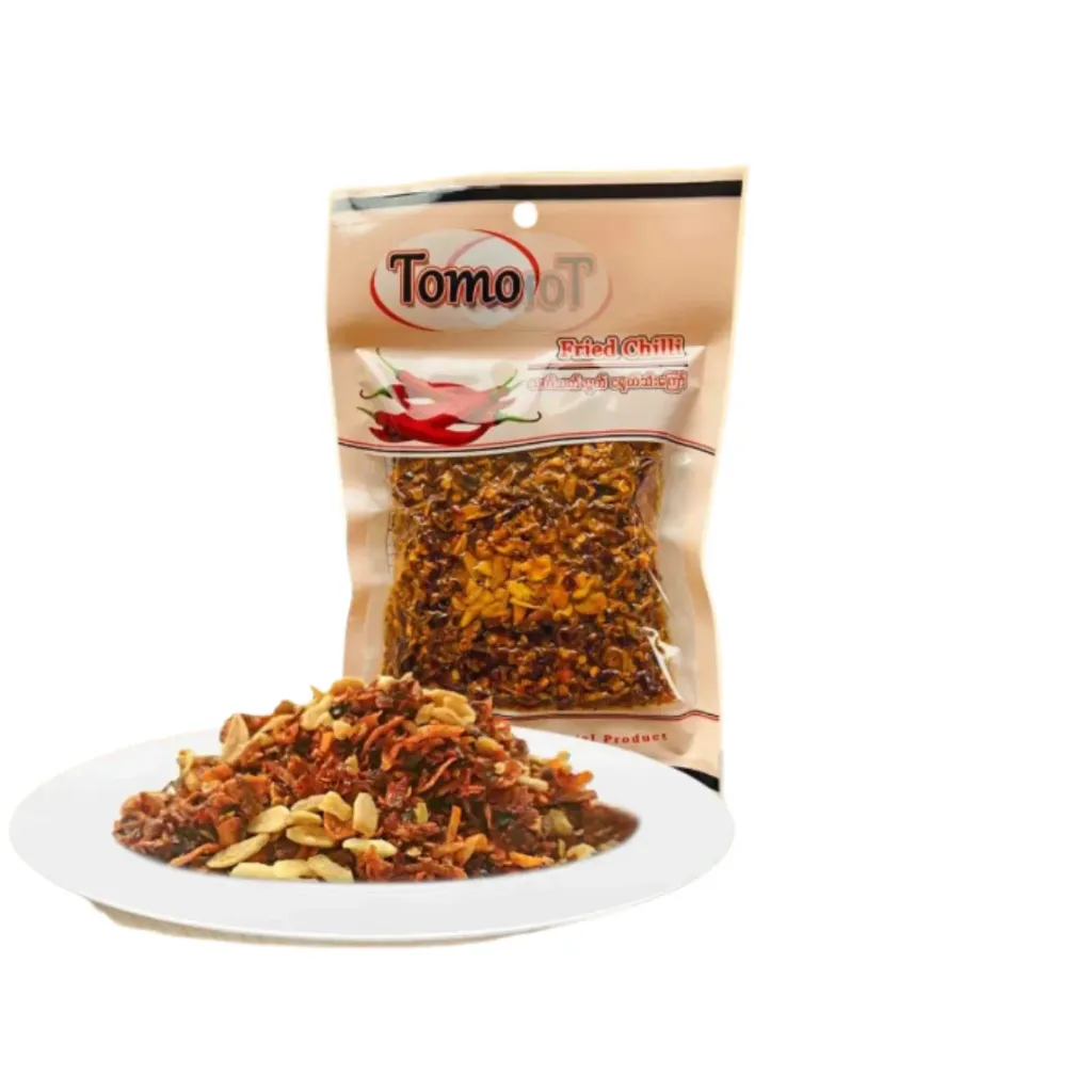 [WH02236] TOMO သတ်သတ်လွတ်ငရုပ်သီးကြော် အထုပ် 200g