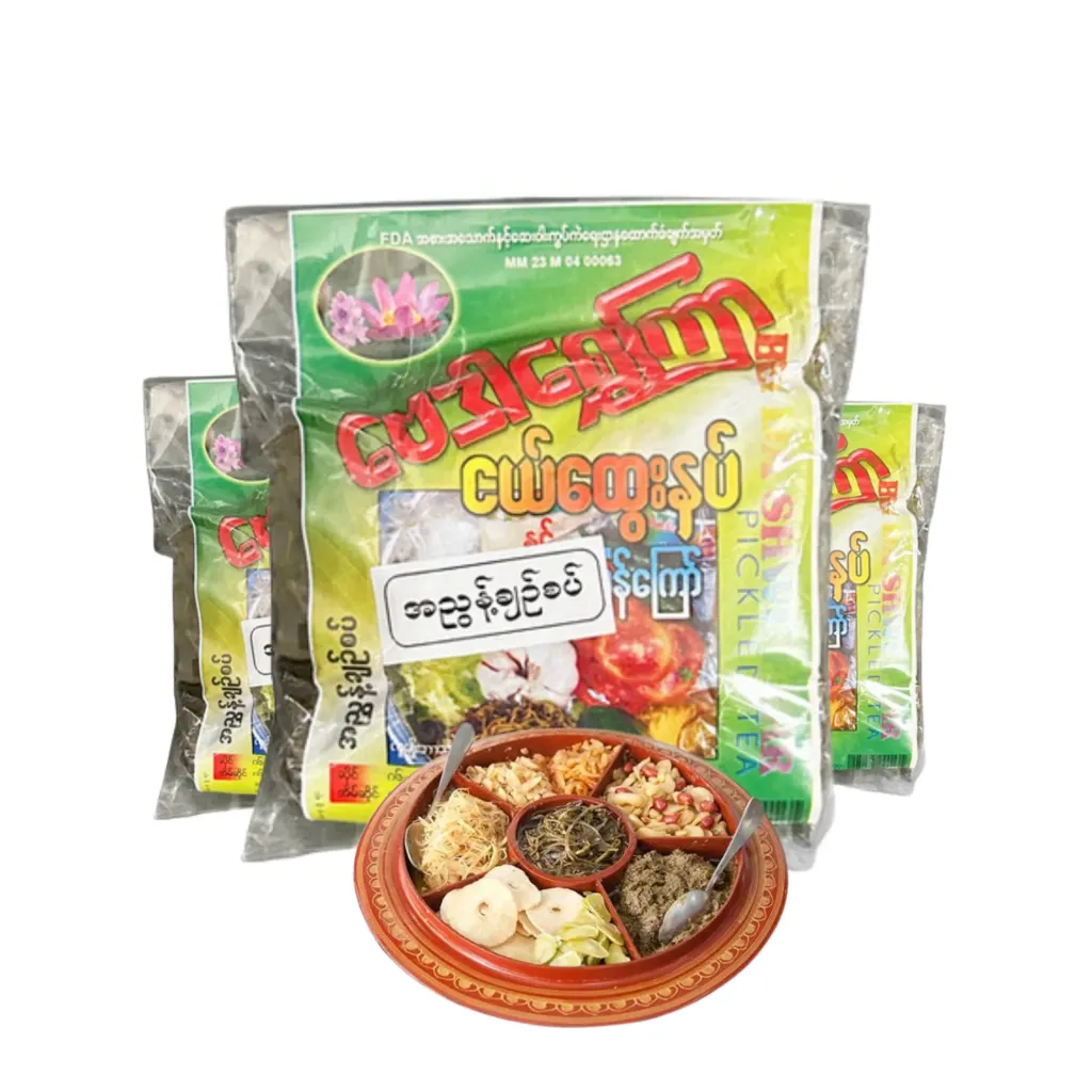 [WH02361] ဗေဒါရွှေကြာလက်ဖက်အညွန့်ချဉ်စပ် 160g