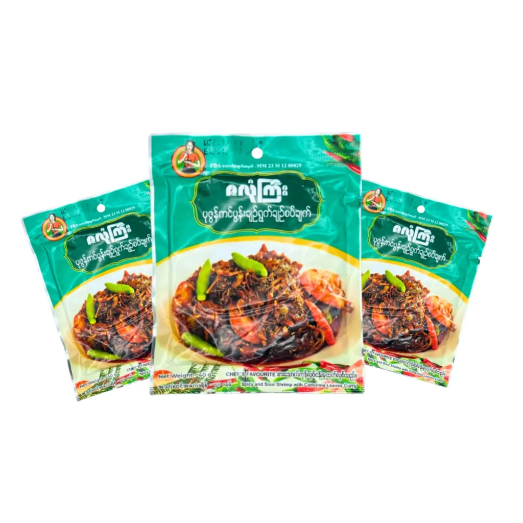 [WH03159] ဇလုံကြီးပုဇွန်ကင်ပွန်းချဉ်ရွက်ချဉ်စပ်ချက်