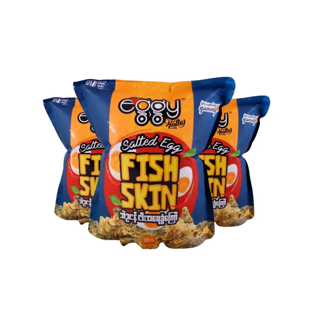 [WH03165] Fish Skin ဘဲဥငန်ငါးအရေခွံကြော်  (125)g