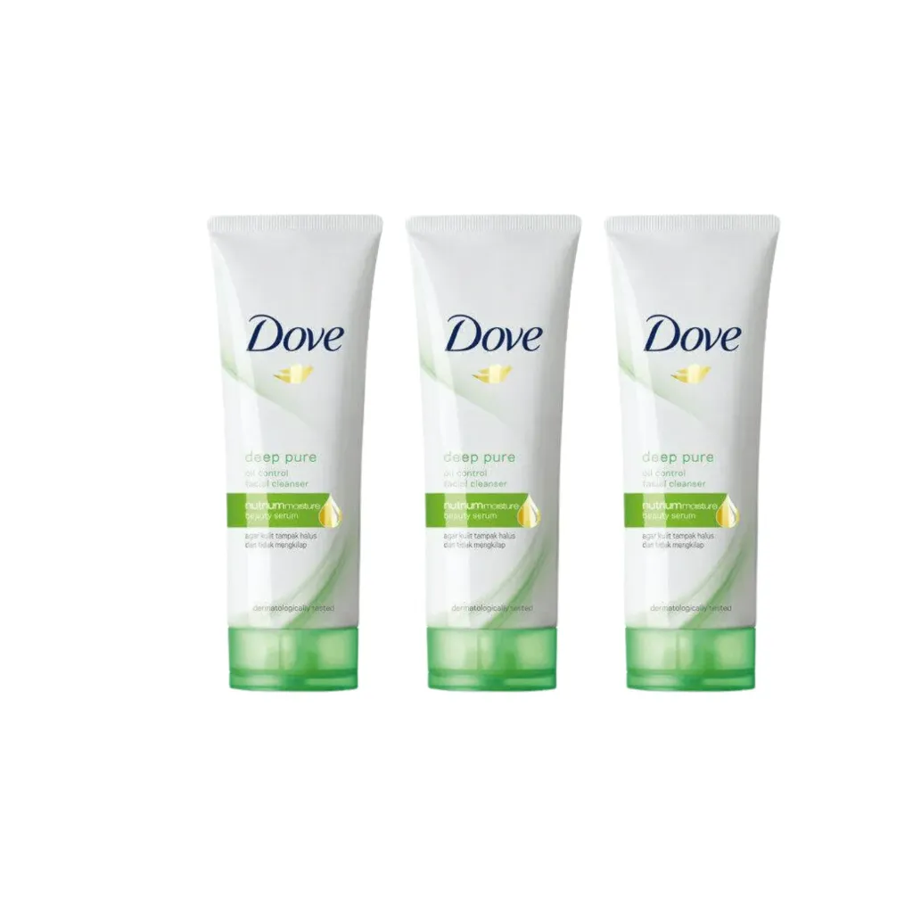 Dove Deep Pure Facial Cleanser 100gm (Green)