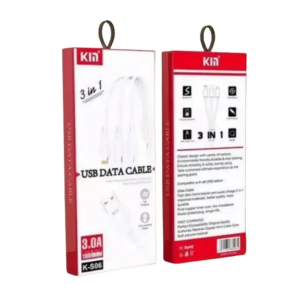 [WH02934] Kin Usb Data Cable 3in1 K-S06