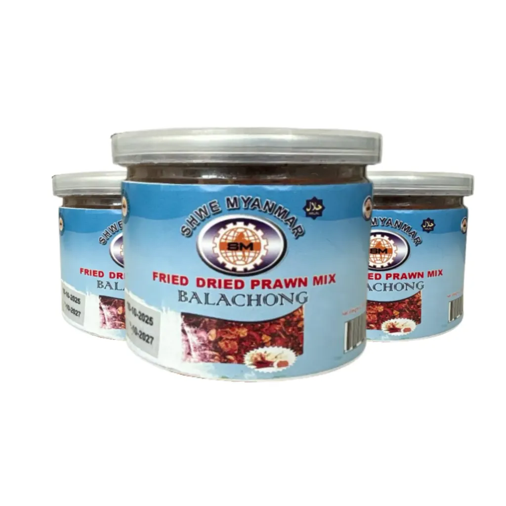 Shwe Myanmar Fried Dried Prawn Mix Balachong 160g ဘာလချောင်ကြော်