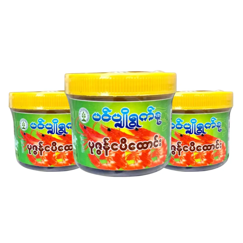 [WH00332] ပင်ပျိုရွက်နုပုဇွန်ငပိထောင်း 200g