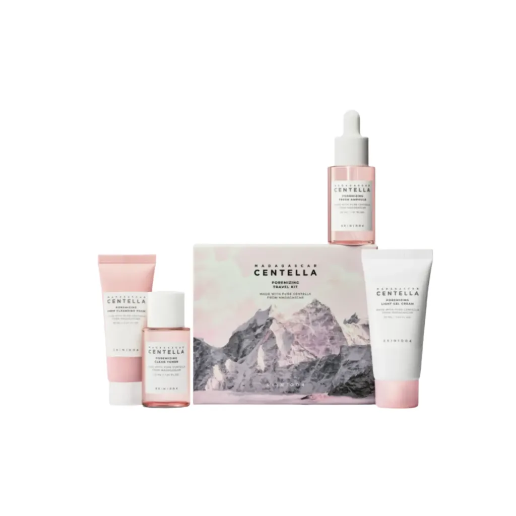 [WH03237] Madagascar Centella Poremizing Travel Kit Skin1004  pink